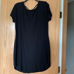 No Boundaries T shirt dress cross back cover up